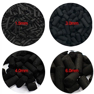 China 4mm Air Purifying Activated Carbon Pellets Coal Based Golumnar Activated Carbon For Air Purification