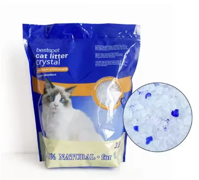 Asaithe Gan deannach Fast 1.8 kg Monarcha Soláthar Díreach Mórdhíola Glanadh Gaineamh Shilice Ardchaighdeáin Bruscar Cat Shilice Gorm Crystal