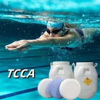 Aigéad Trichloroisocyanuric Lvyuan 90% TCCA Do Linn Snámha